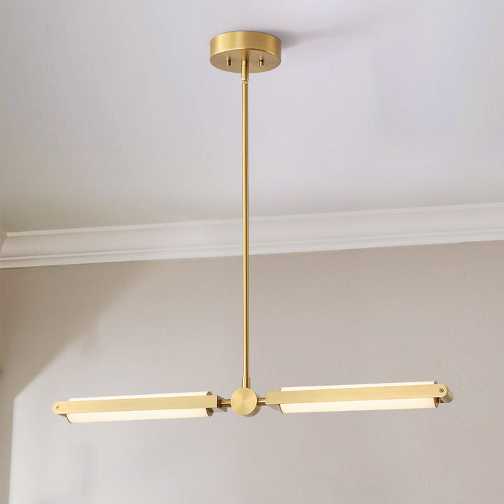 Eclipza 2-Light Integrated LED Contemporary Pendant (32") Brightelier