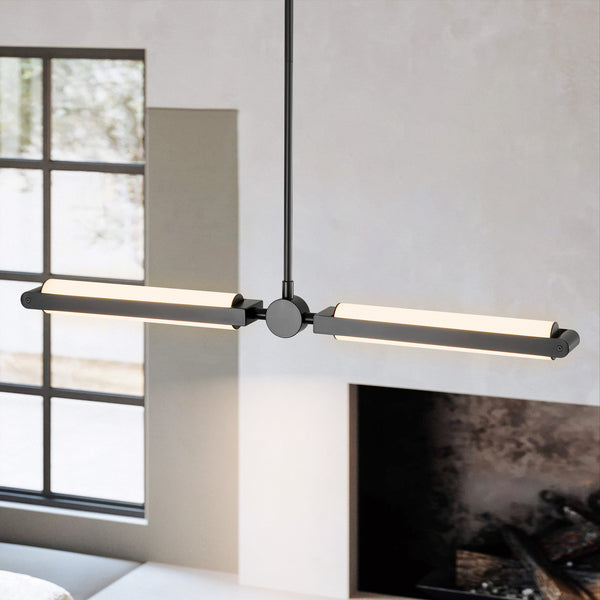 Eclipza 2-Light Integrated LED Contemporary Pendant (32")