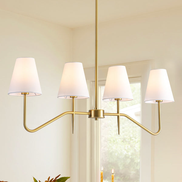 Dresqui 4-Light Dimmable Linear Island Chandelier (32") Brightelier