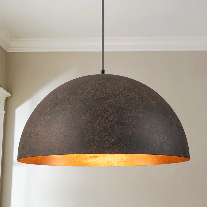 Noctiva 1-Light Dimmable Dome Modern Kitchen Island Pendant (20") Brightelier