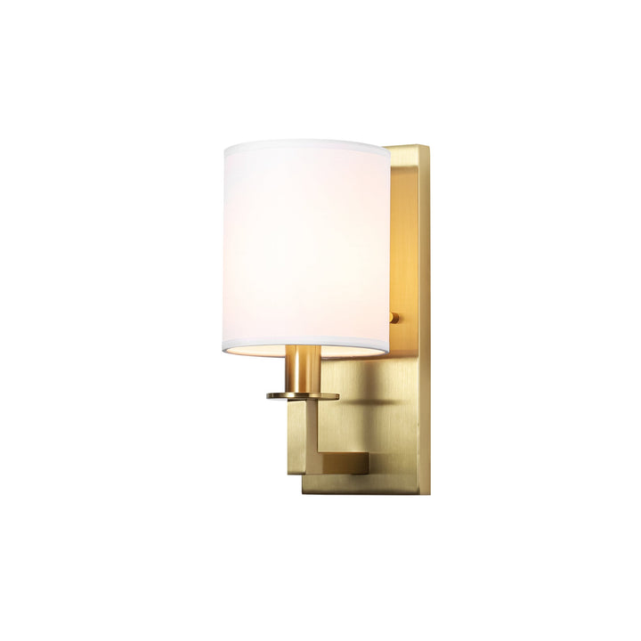 Tranquix 1-Light Dimmable Fabric Boho Shaded Wall Sconce (12") My Store