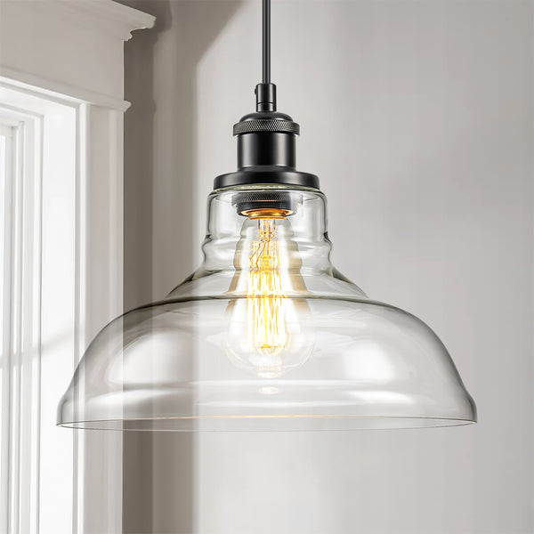 Sylvia 1-Light Dimmable Industrial Pendant (28") Brightelier