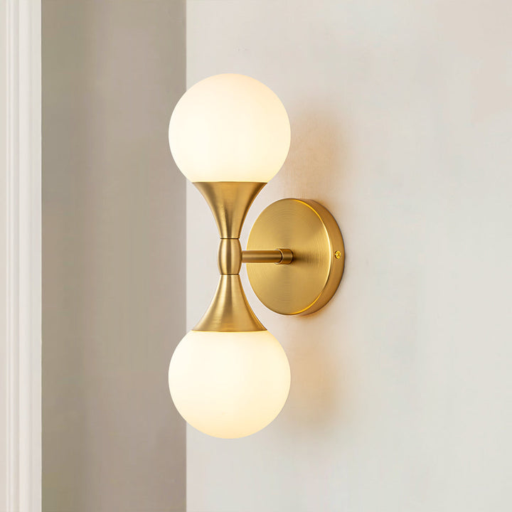 Gloza 2-Light Dimmable Glass Bubble Industrial Wall Scone (6") My Store