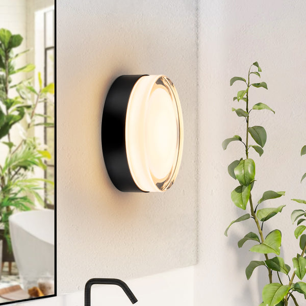 Lumisca LED Dimple Transitional Flush Mounted Sconce (6")