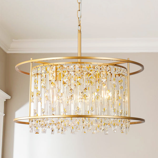 Noctiva 5-Light Dimmable Dome Contemporary Chandelier (23") Brightelier