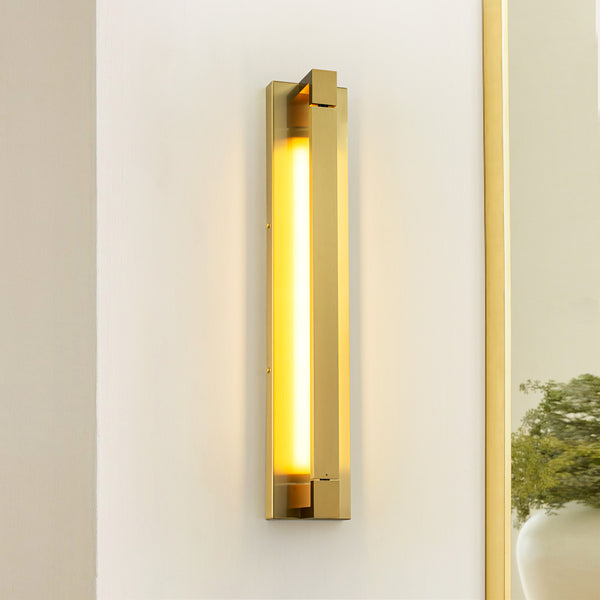 Avenlo 1-Light Dimmable LED Contemporary Rotating Tube Vanity Wall Light (23")