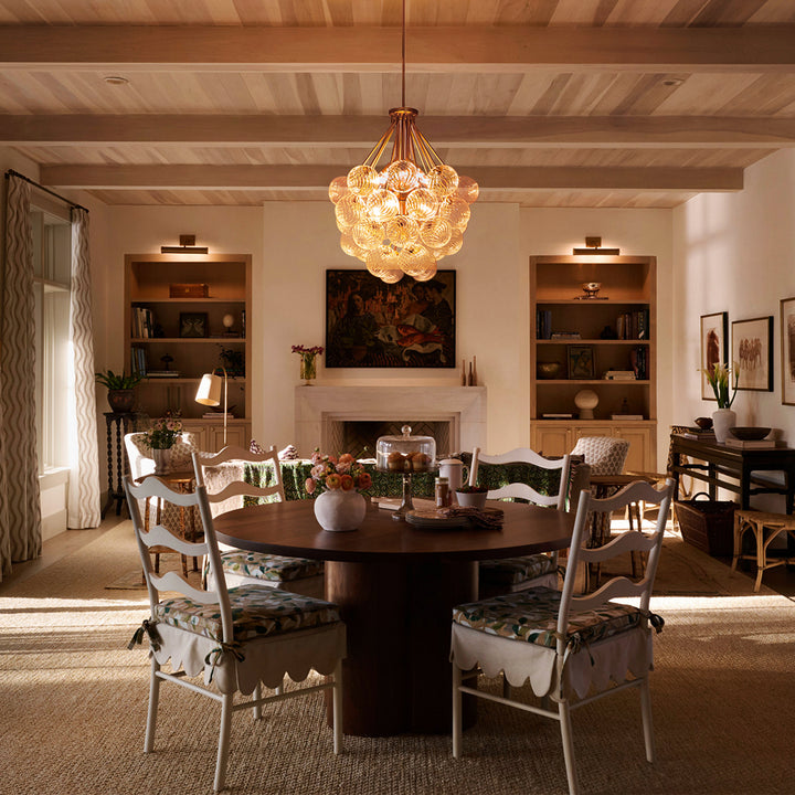 Orbina 12-Light Dimmable Glass Globe Sputnik Mid-Century Chandelier (26") Brightelier