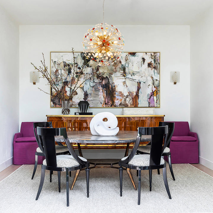 Eclipsa 12-Light Linear Crystal Starburst Firework Glam Pendant (22") My Store