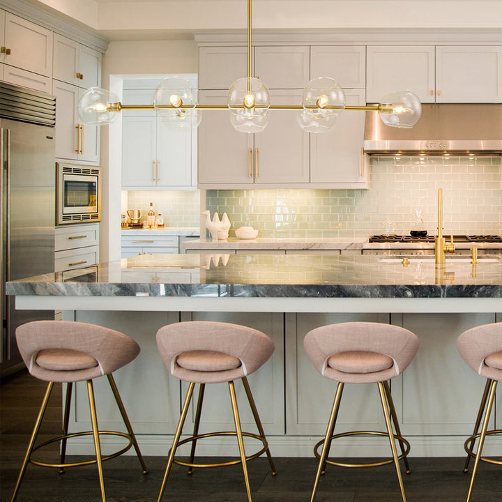 Zenvia 8-Light Linear Globe Bubble Kitchen Island Pendant (48") My Store