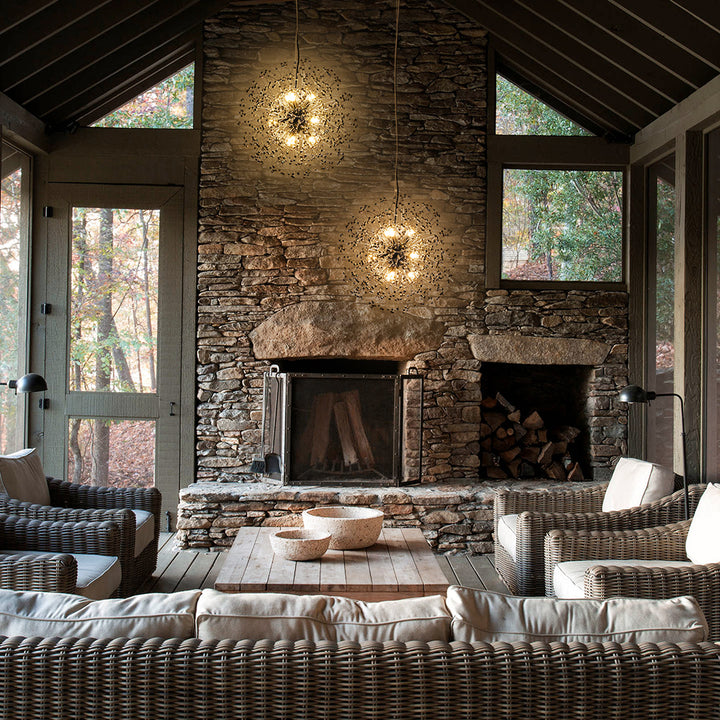 Solmere 9-Light Crystal Firework Contemporary Chandelier (20") Brightelier