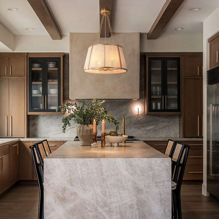 Noctiva 6-Light Dimmable Dome Kitchen Island Modern Pendant (24") Brightelier