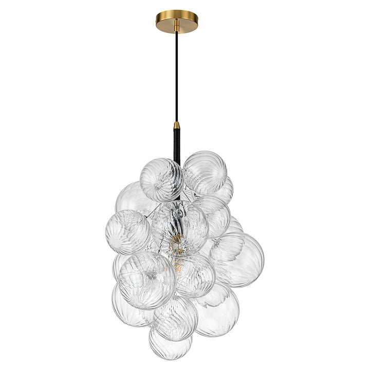 Orbina 1-Light Dimmable Glass Globe Bubble Contemporary Chandelier (21") My Store