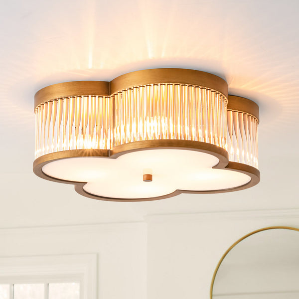 Arvola 4-Light Dimmable Transitional Unique Statement Flush Mount(15") My Store