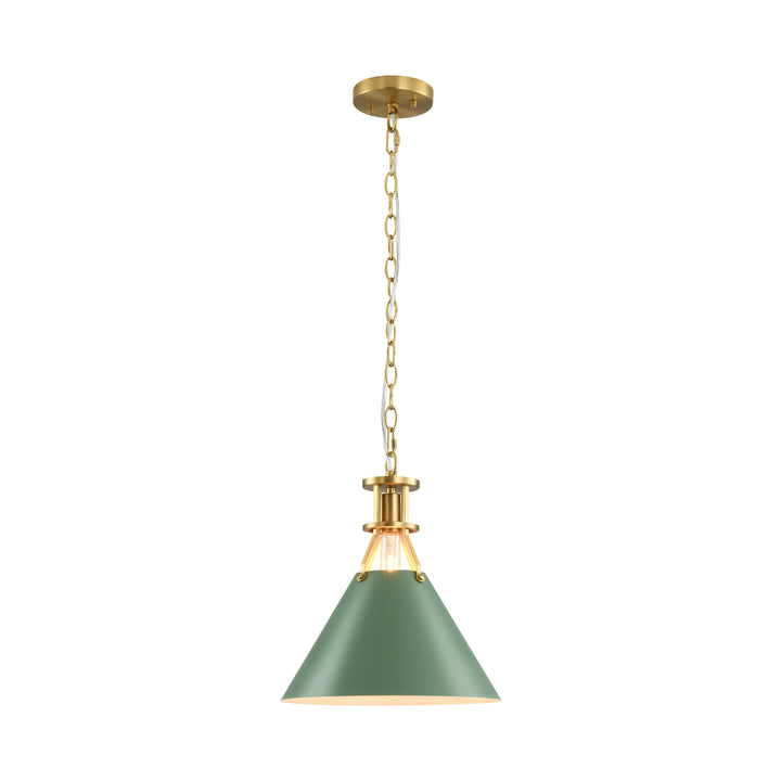 Cubella 1-Light Dimmable Aluminum Mid-Century Modern Pendant (12") Brightelier