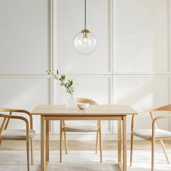 Lunara 1-Light Lunar Globe Geometric Contemporary Pendant (10") My Store