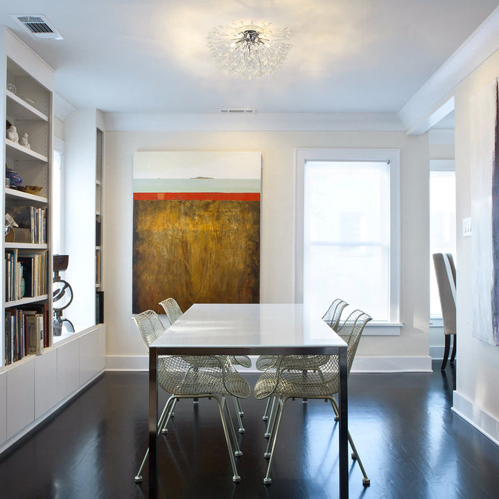 Fosca 5-Light Dimmable Crystal Dandelion Modern Flush Mount (20") My Store