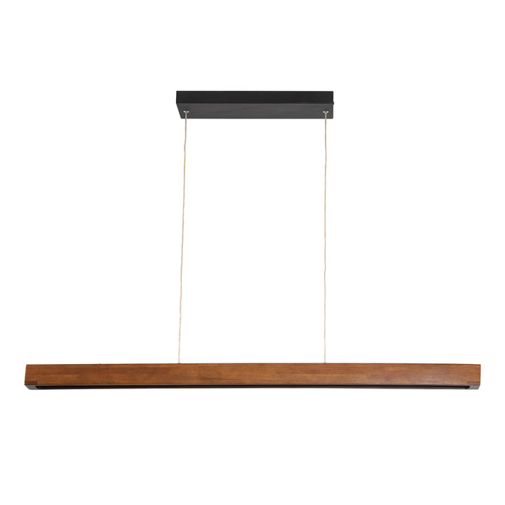 Lumisca Integrated LED Wood Linear Farmhouse Chandelier (40") Brightelier