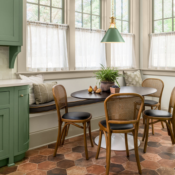 Cubella 1-Light Dimmable Aluminum Mid-Century Modern Pendant (12") Brightelier