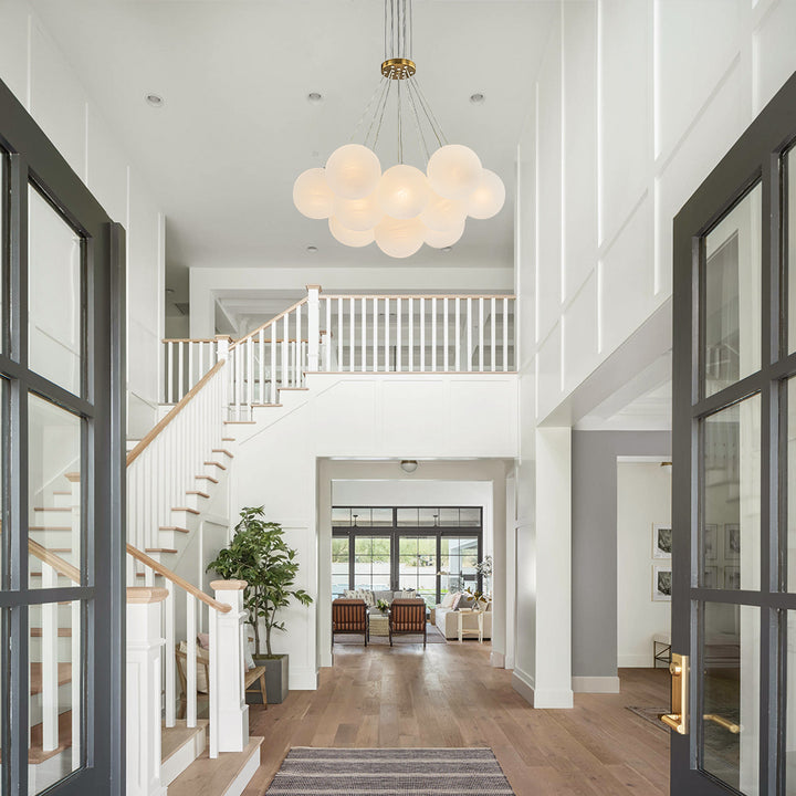 Orbina 13-Light Globe Bubble Traditional Chandelier (26") Brightelier