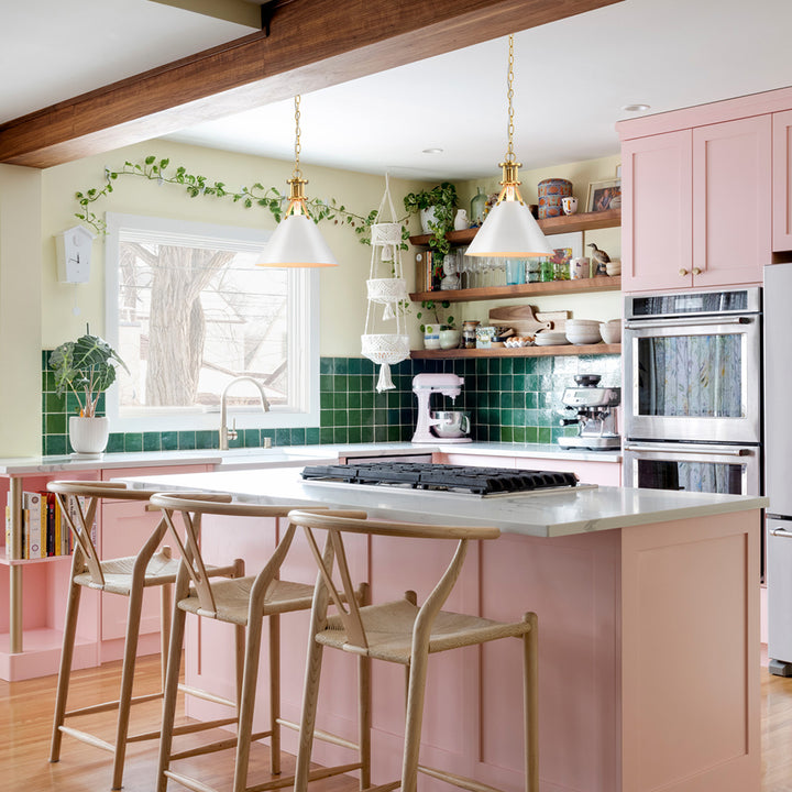 Cubella 1-Light Dimmable Aluminum Mid-Century Modern Pendant (12") Brightelier