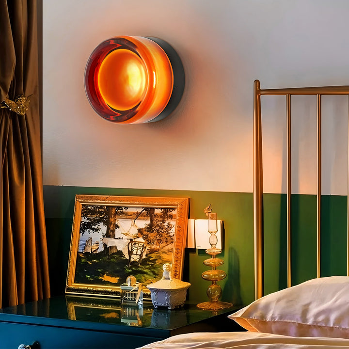 Auralux 1-Light Led Dimple Industrial Flush Mounted Sconce (4") My Store