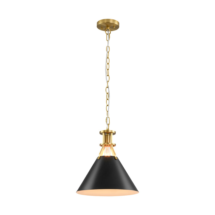 Cubella 1-Light Dimmable Aluminum Mid-Century Modern Pendant (12") Brightelier