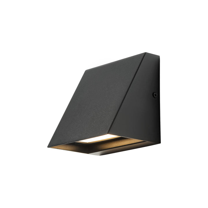 Eavone 1-Light Dimmable LED Modern Geometric Outdoor Wall Sconce (5") My Store
