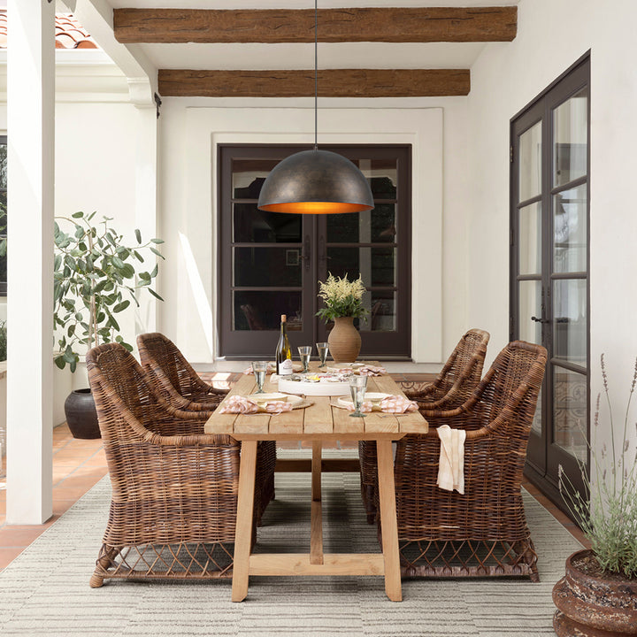 Sparla 1-Light Dimmable Dome Kitchen Island Pendant (20") Brightelier