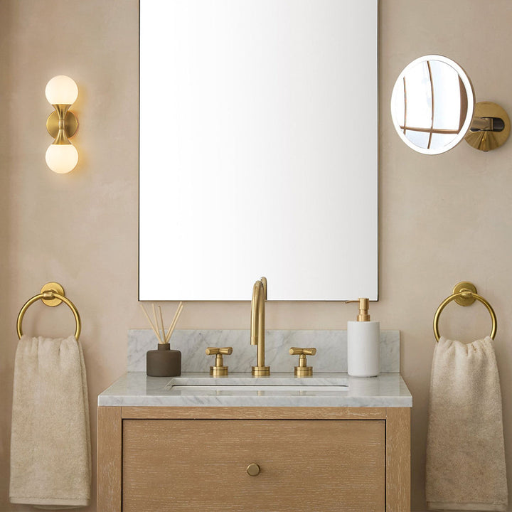 Gloza 2-Light Dimmable Glass Bubble Industrial Wall Scone (6") My Store