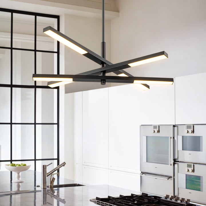 Nortivy 6-Light LED Sputnik Modern Chandelier (35") My Store