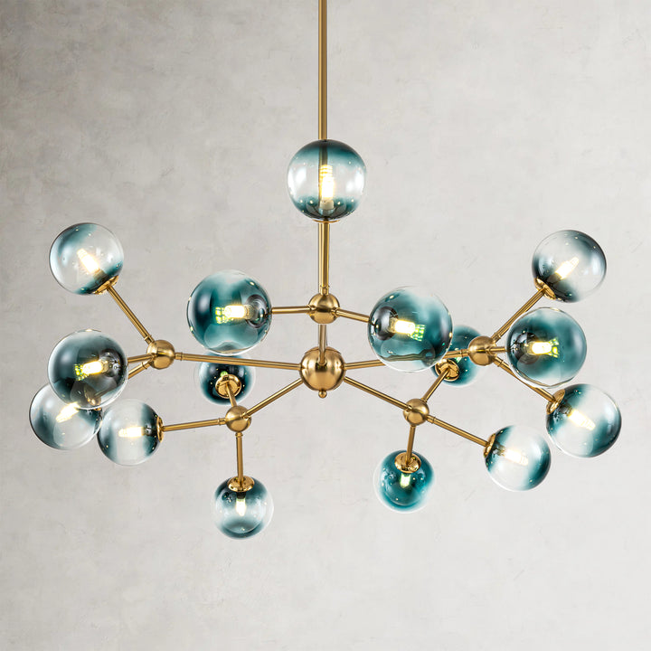 Veylin 15-Light Sputnik Bubble Modern Glam Chandelier (45") Brightelier