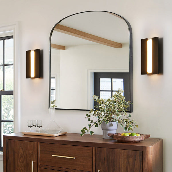 Waveler 1-Light Dimmable Wood LED Modern Wall/Ceiling Mounted Light (12") My Store
