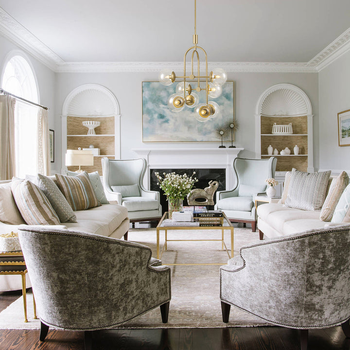 Molura 8-Light Dimmable Sputnik Glass Bubble Chandelier (26") Brightelier