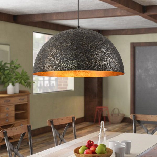 Noctiva 1-Light Dimmable Dome Transitional Kitchen Island Pendant (20") My Store