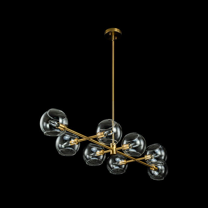Zenvia 8-Light Linear Globe Bubble Kitchen Island Pendant (48") My Store