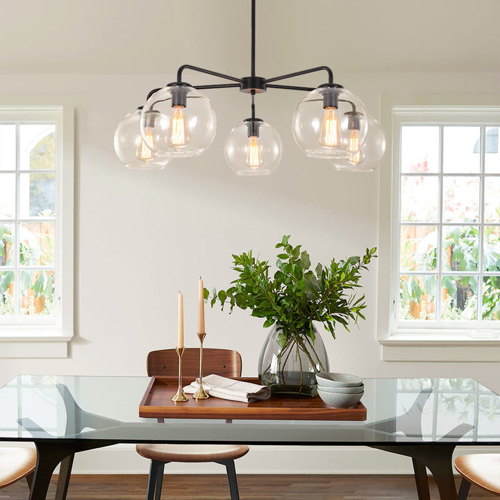Whispora 5-Light Dimmable Sputnik Sphere Traditional Chandelier (35") My Store