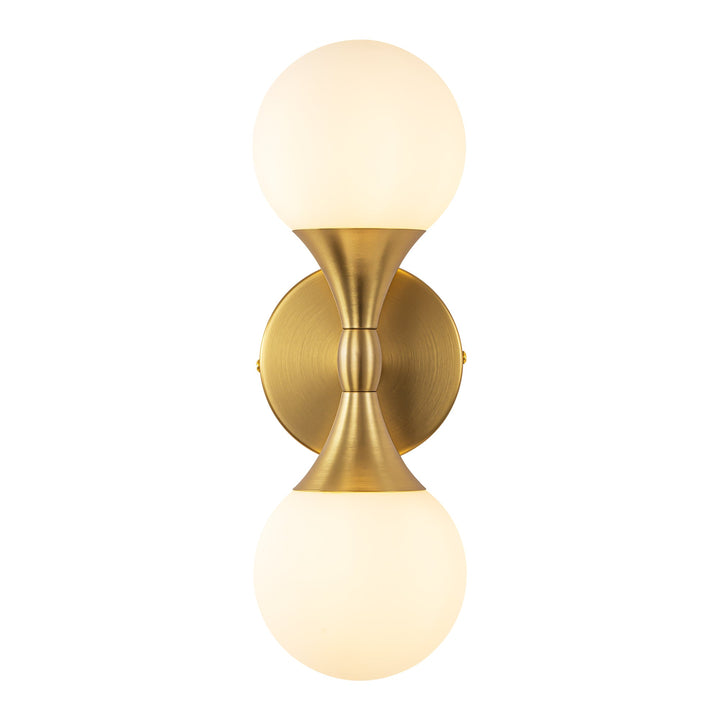 Gloza 2-Light Dimmable Glass Bubble Industrial Wall Scone (6") My Store