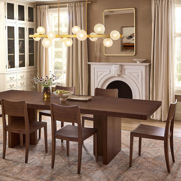 Zenvia 12-Light Frosted Glass Modern Linear Kitchen Island Chandelier (44") My Store