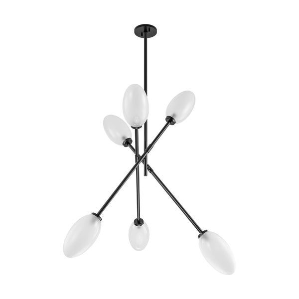 Whispora 6-Light Dimmable Sputnik Modern Chandelier (49")