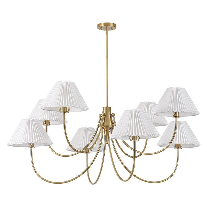 Wesley 8-Light Double Tier Sputnik Mid-Century Modern Chandelier (48") Brightelier