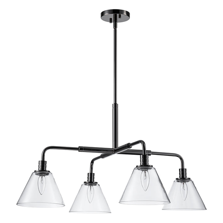 Sylvia 4-Light Dimmable Lantern Industrial Chandelier (30") Brightelier