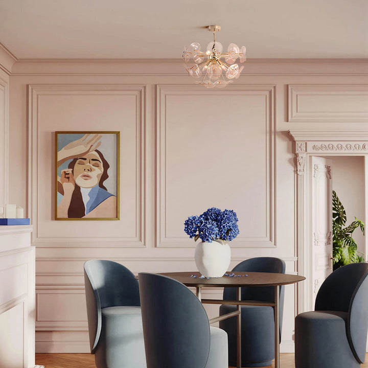 Brindlea 4-Light Sunburst Sputnik Sphere Modern Semi-Flush Mount (23") My Store