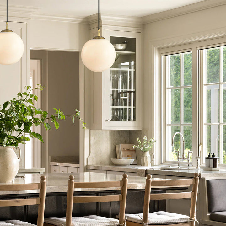 Lunara 1-Light Lunar Globe Geometric Contemporary Pendant (10") My Store