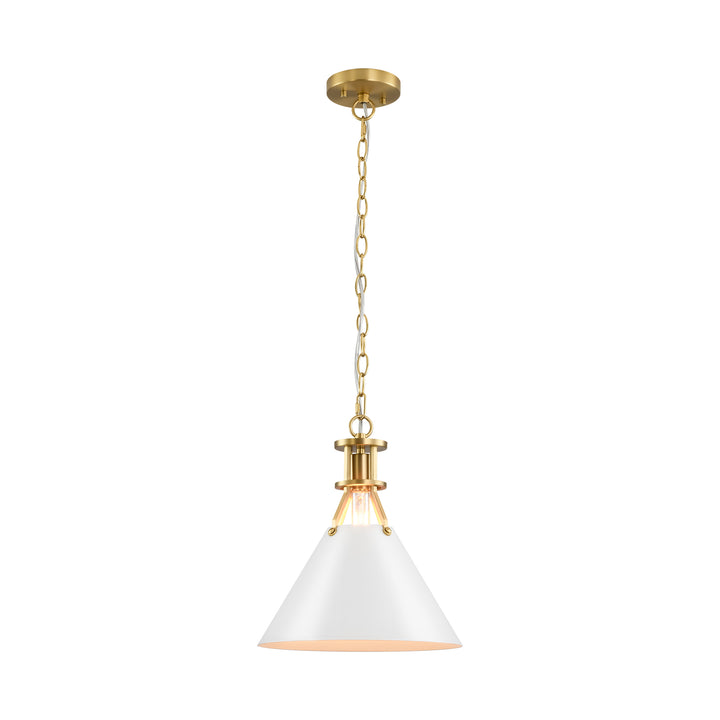 Cubella 1-Light Dimmable Aluminum Mid-Century Modern Pendant (12") Brightelier