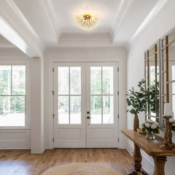 Fosca 5-Light Dimmable Crystal Dandelion Modern Flush Mount (20") My Store