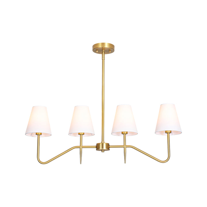 Dresqui 4-Light Dimmable Linear Island Chandelier (32") Brightelier