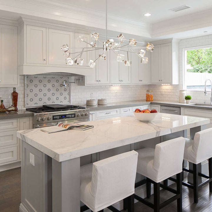 Dresqui 18-Light Sputnik Cluster Cube Crystal Glam Chandelier (41") My Store