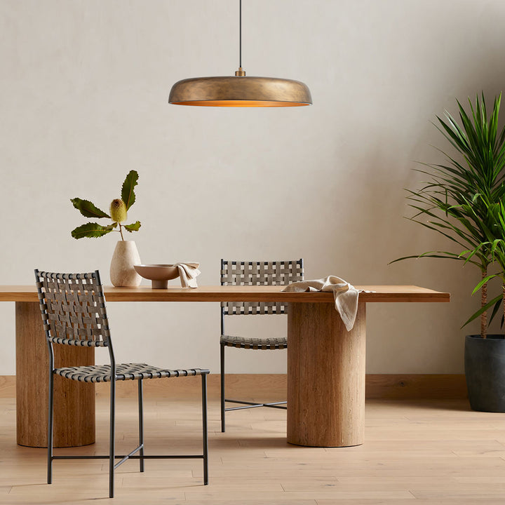 Noctiva 1-Light Dimmable Dome Mid-Century Modern Pendant (15") Brightelier