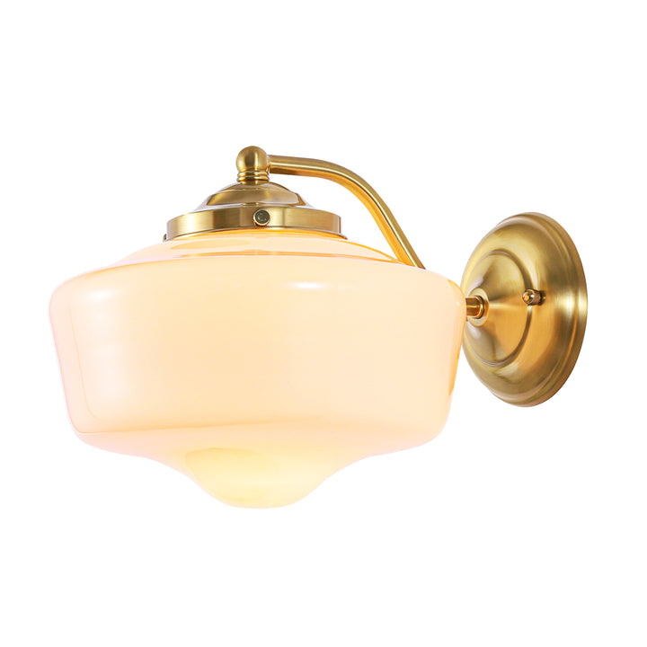 Tranquix 1-Light Outdoor Schoolhouse Glass Wall Sconces (10") Brightelier