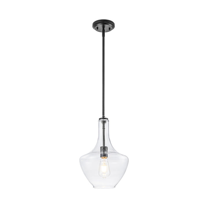 Brillara 1-Light Dimmable Glass Mid-Century Modern Pendant (10") Brightelier